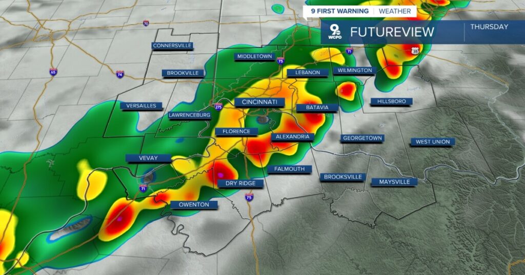 Soaking storms lead to a break in heat and humidity